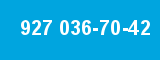 927 036-70-42